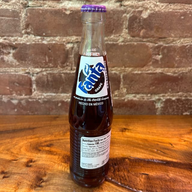 Glass Grape Fanta.
