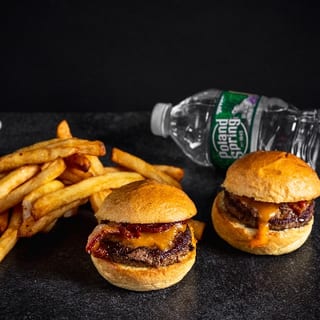 2 Mini Bacon Cheese Burgers